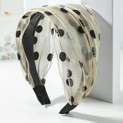 Polka Dot Wide Headband Women's Hair Accessory