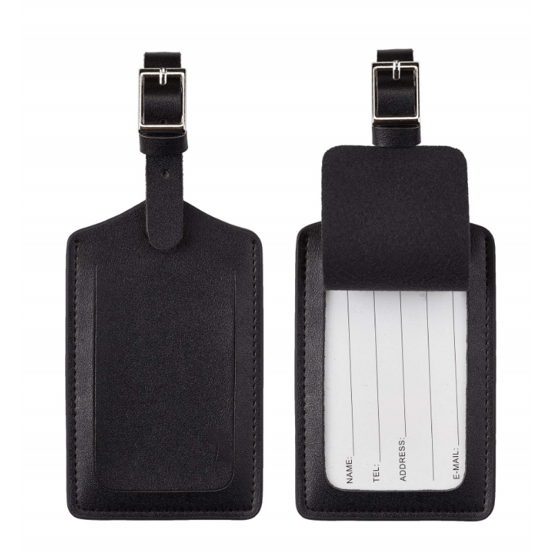 PU Leather Luggage Tag Flap Travel Accessories