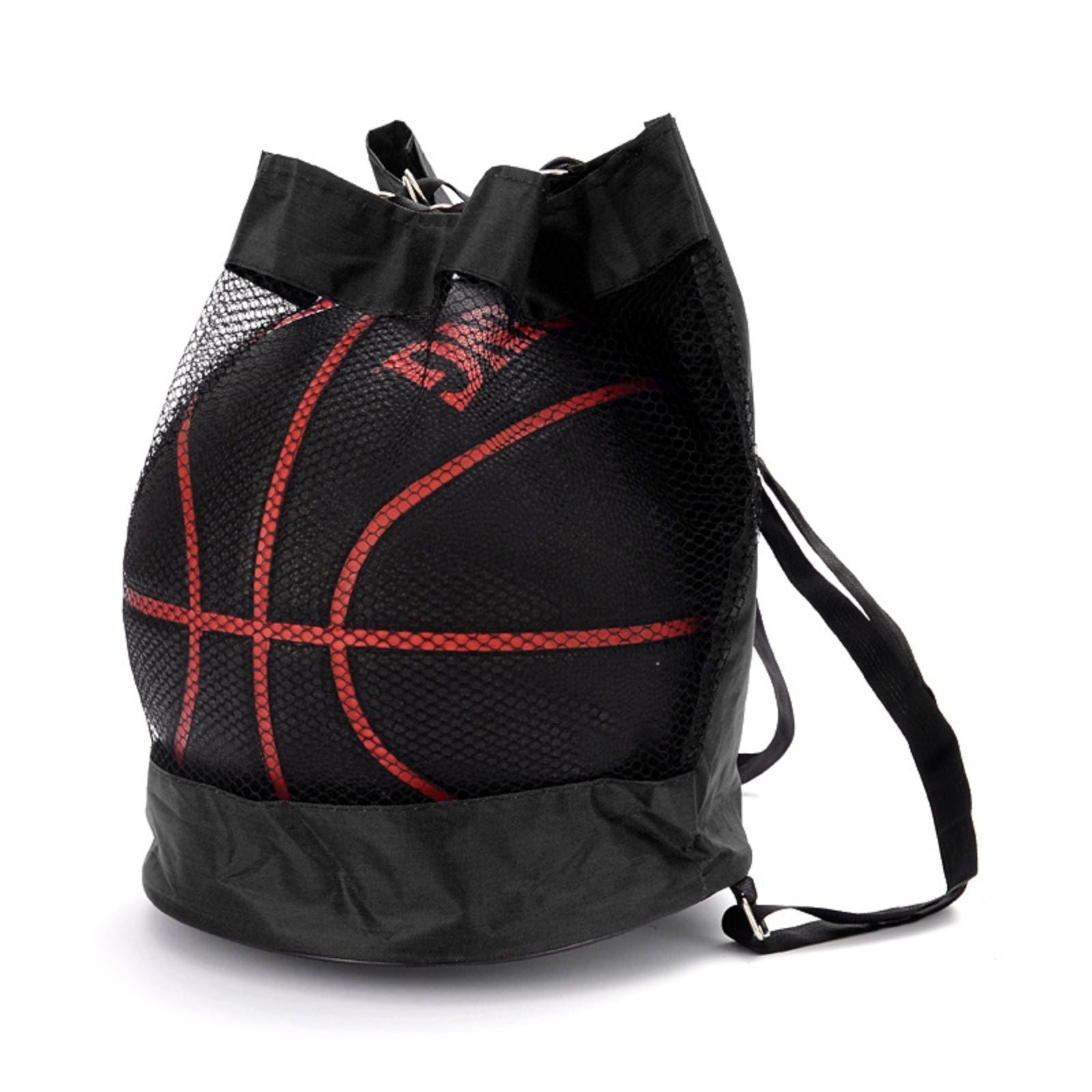 Basketball Mesh Pocket Backpack Oxford Cloth Shoulder Crossbody Bag