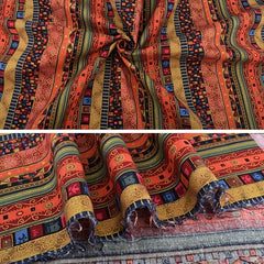 Ethnic Style Pattern Fabric for Women Dress Sewing