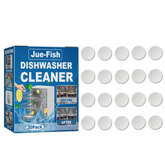 20 Pack Dishwasher Cleaner Tablets - Deep Cleaning Descaler Pods