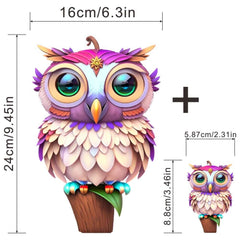 Owl Iron On Stickers Patches for Men Washable Thermal Vinyl Transfer