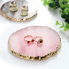 Golden Edge Jewelry Accessories Display Tray Board Resin Container
