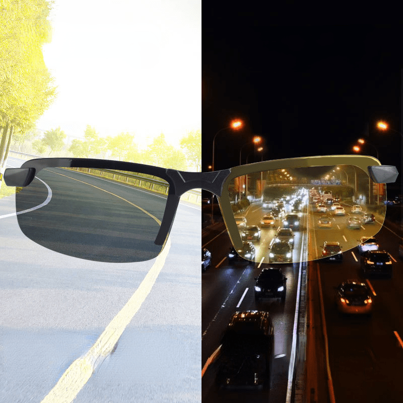Men's Sports Sunglasses UV Protection for Cycling Driving Night Vision