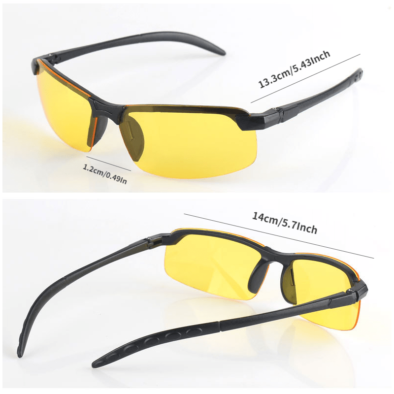 Men's Sports Sunglasses UV Protection for Cycling Driving Night Vision