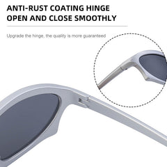 Y2K Wrap Sunglasses Cyberpunk Mirror Lens UV400