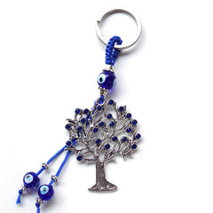 Demon Eyes & Peace Tree Dot Drill Keychain Pendant