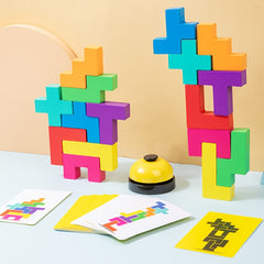 Wooden Balance Stacking Blocks Game for Kids