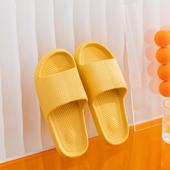 Women's Solid Slides Soft Sole Non Slip Bathroom Shoes