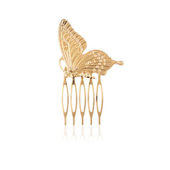 Butterfly Shape Hair Comb Golden Hair Insert Comb Alloy Hair Accessories