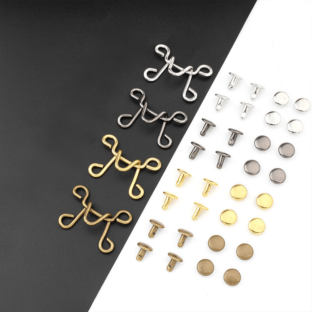 Invisible Waist Button Metal for Jeans No Sewing Waist Adjustment