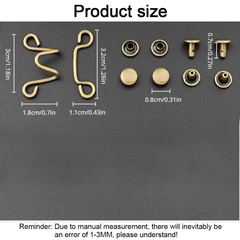 Invisible Waist Button Metal for Jeans No Sewing Waist Adjustment