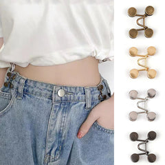 Invisible Waist Button Metal for Jeans No Sewing Waist Adjustment
