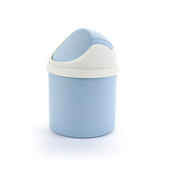 Mini Flip Top Desktop Trash Can Plastic Waste Paper Basket