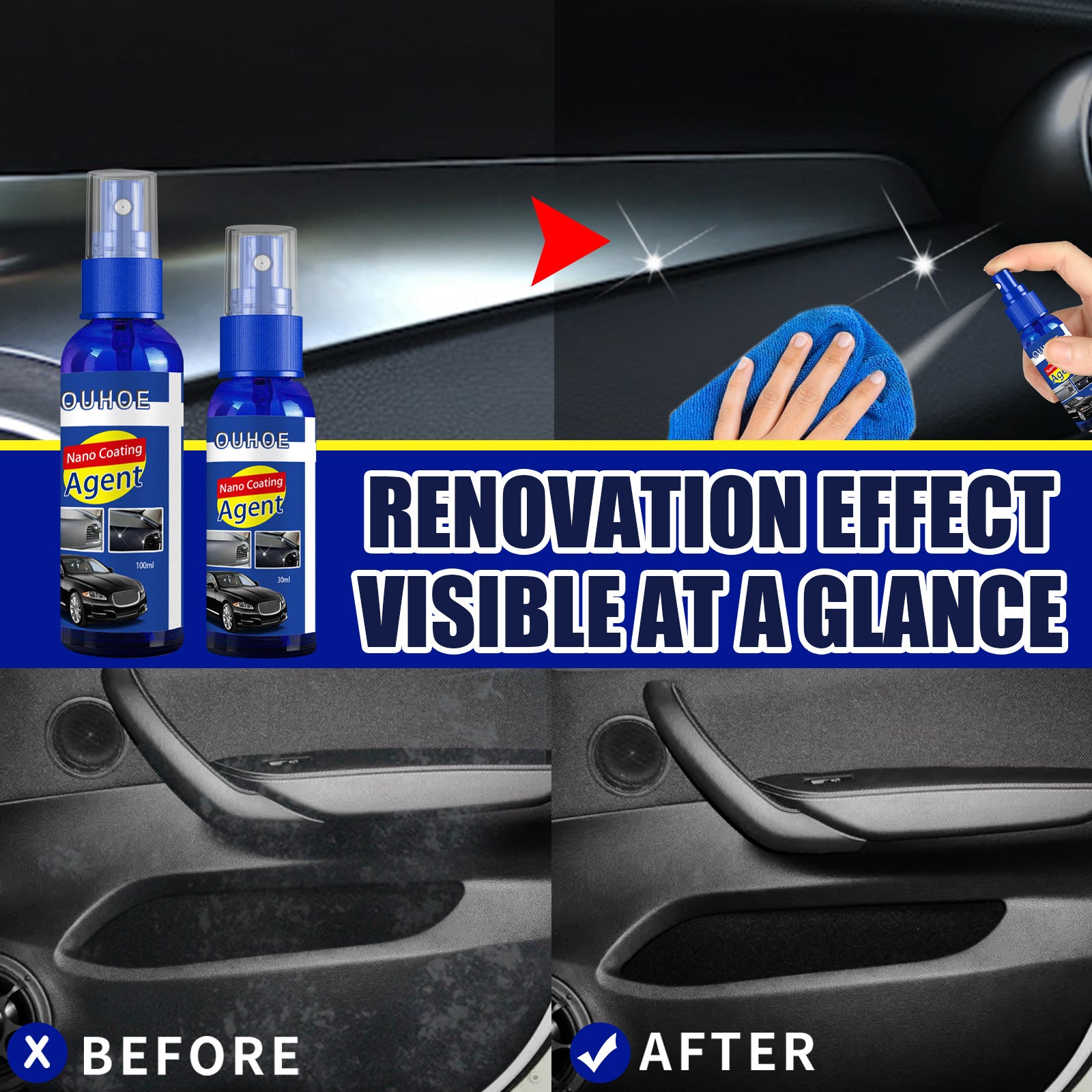 Car Interior Refurbishment Spray 30-100ML
