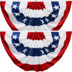 American Flag Bunting Outdoor Decoration 3x6 FT Patriotic Decorations
