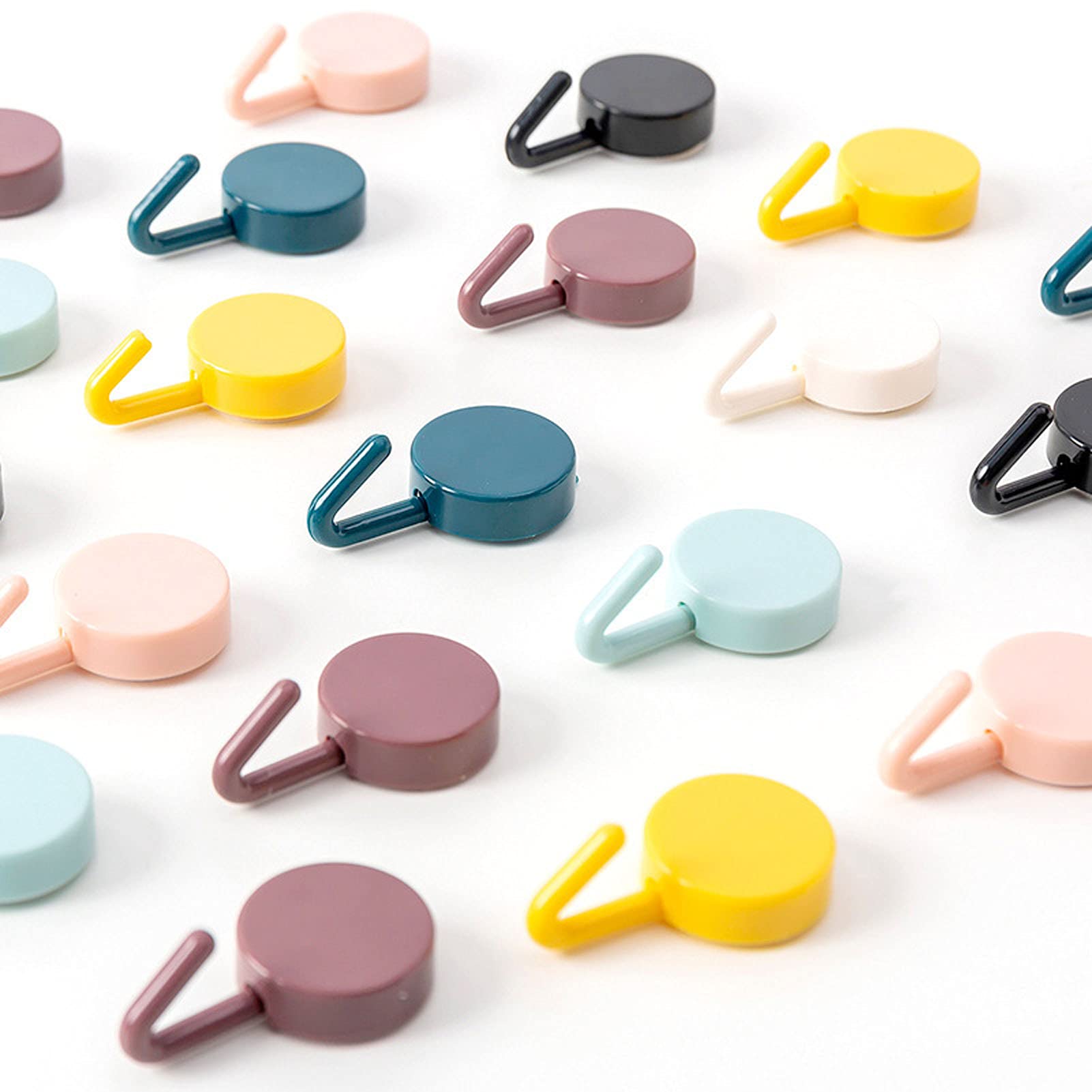 10pcs Self Adhesive Wall Hooks for Hats Keys Scarves Ties