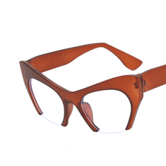 Y2K Cat Eye Anti Light Glasses Leopard Spectacles Frame