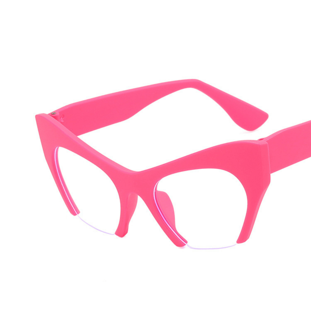 Y2K Cat Eye Anti Light Glasses Leopard Spectacles Frame