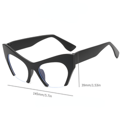 Y2K Cat Eye Anti Light Glasses Leopard Spectacles Frame