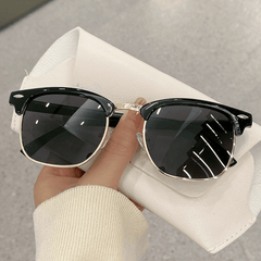 Metal Sunglasses Anti Light Rivet Decor Glasses UV400