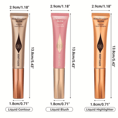 Pearly Blush Highlighter Cream with Sponge Applicator