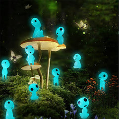 10pcs Luminous Tree Spirits Micro Landscape Figure Ornament