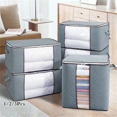Large Capacity Storage Bag for Comforters Blankets Clothes Toys Bedding