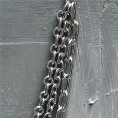 3 Layer Stainless Steel Men's Hip Hop Punk Pant Chain Keyring