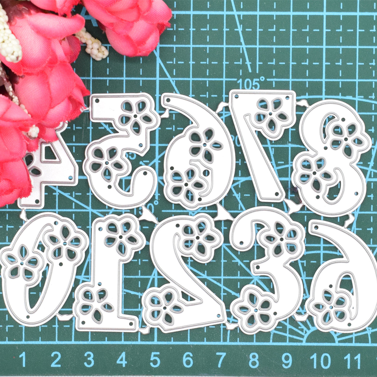 1pc Number Cutting Dies Metal Cutting Dies Embossing Stencils