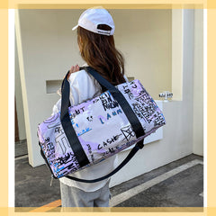 Large Capacity Carry on Tote Nylon Lightweight Luggage Weekender Bag