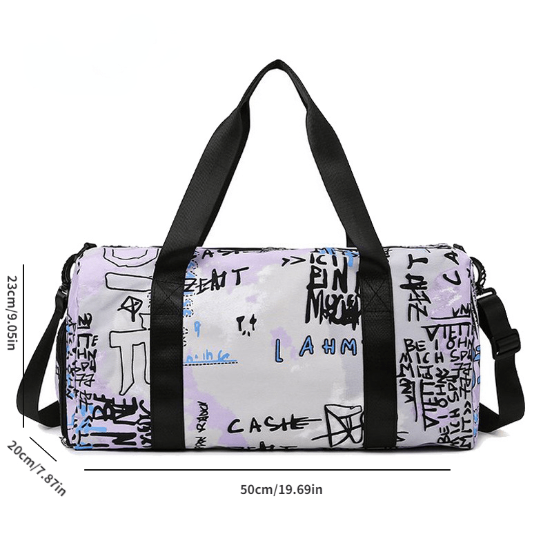 Large Capacity Carry on Tote Nylon Lightweight Luggage Weekender Bag
