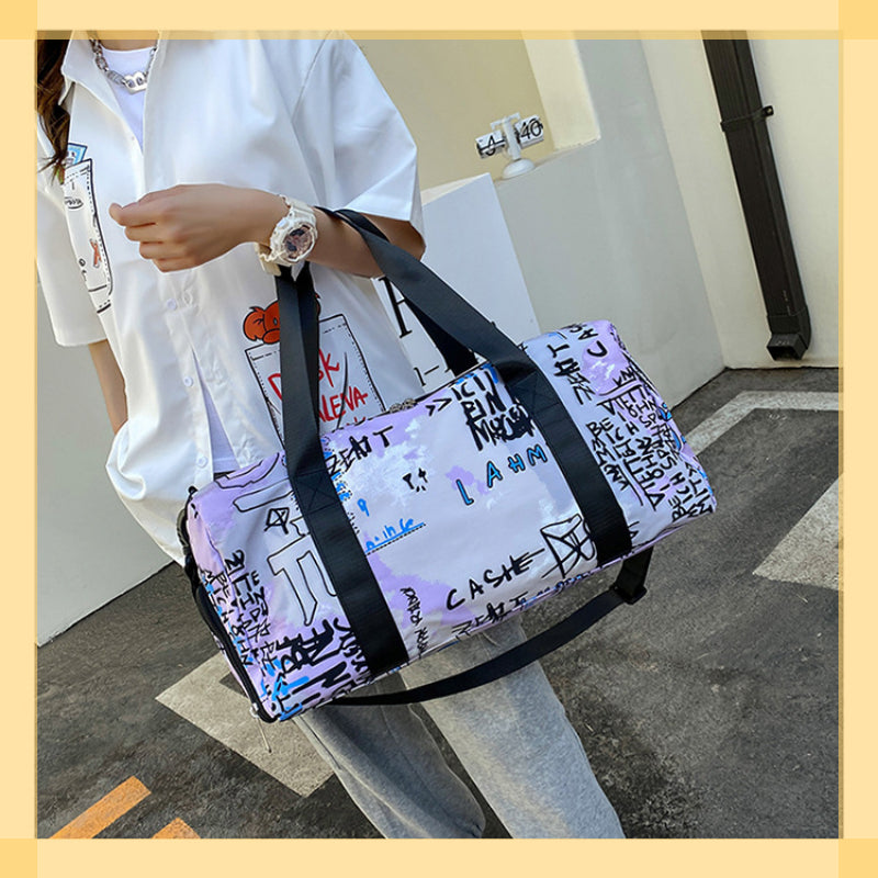 Large Capacity Carry on Tote Nylon Lightweight Luggage Weekender Bag