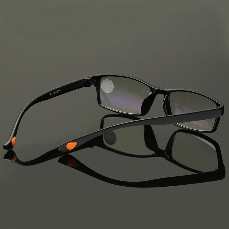 Square Anti Reading Glasses 1.0-4.0 for Women Men with Case