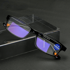 Square Anti Reading Glasses 1.0-4.0 for Women Men with Case