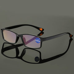 Square Anti Reading Glasses 1.0-4.0 for Women Men with Case
