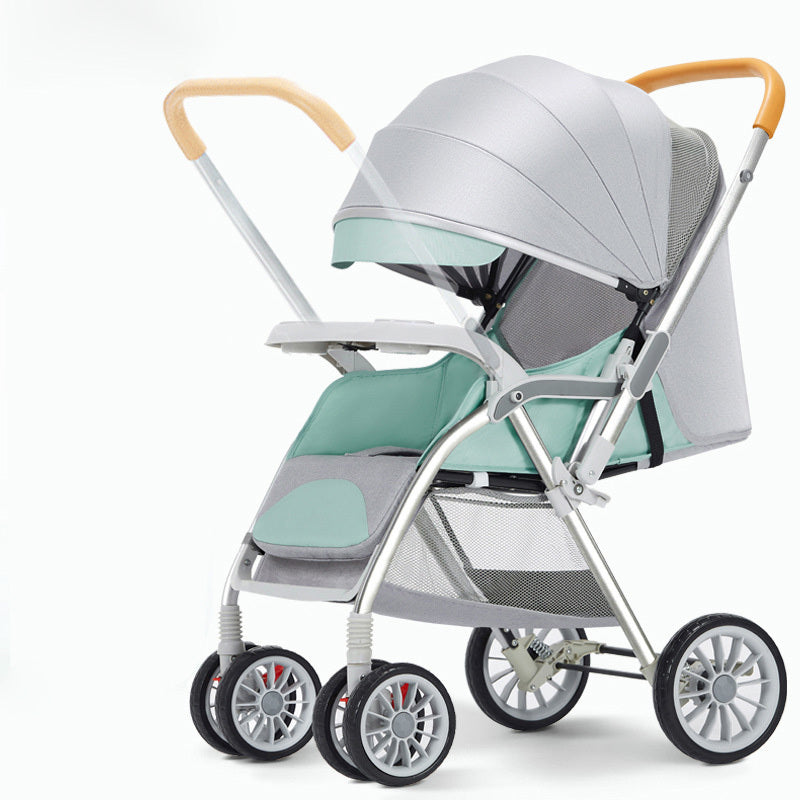 Lightweight Baby Stroller Portable Stroller One Step Fold Self Standing Fold