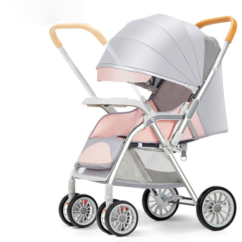 Lightweight Baby Stroller Portable Stroller One Step Fold Self Standing Fold