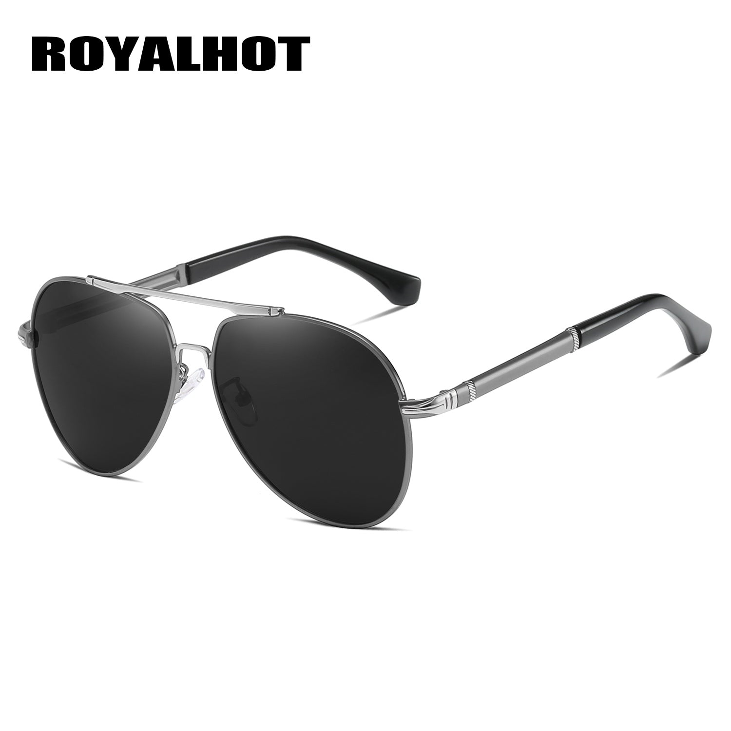 RoyalHot Men's Polarized Oval Sunglasses Business Eyewear