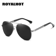 RoyalHot Men's Polarized Oval Sunglasses Business Eyewear