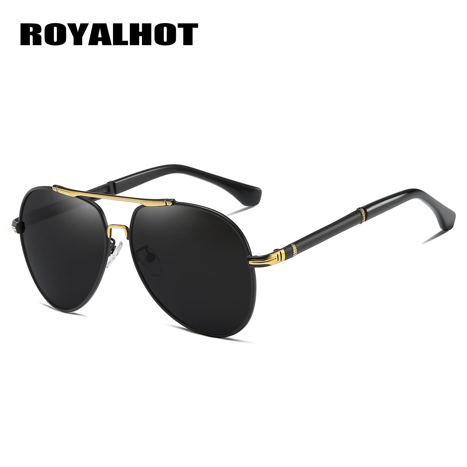 RoyalHot Men's Polarized Oval Sunglasses Business Eyewear