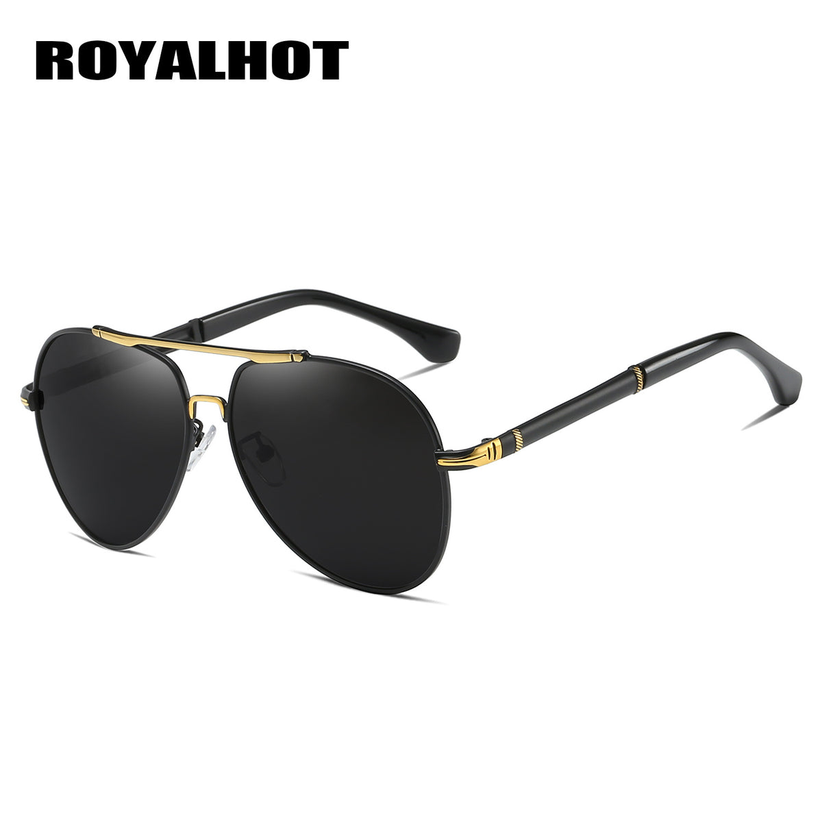 RoyalHot Men's Polarized Oval Sunglasses Business Eyewear