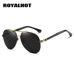 RoyalHot Men's Polarized Oval Sunglasses Business Eyewear