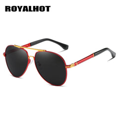 RoyalHot Men's Polarized Oval Sunglasses Business Eyewear