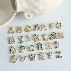 DIY Initial Letter Charms Jewelry Making Kit