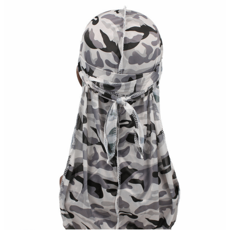 Camouflage Print Long Tail Pirate Hat for Men