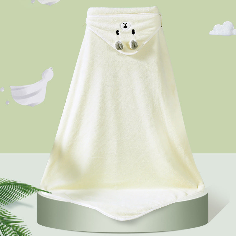 Baby Hooded Bath Towel Coral Fleece Newborn Blanket