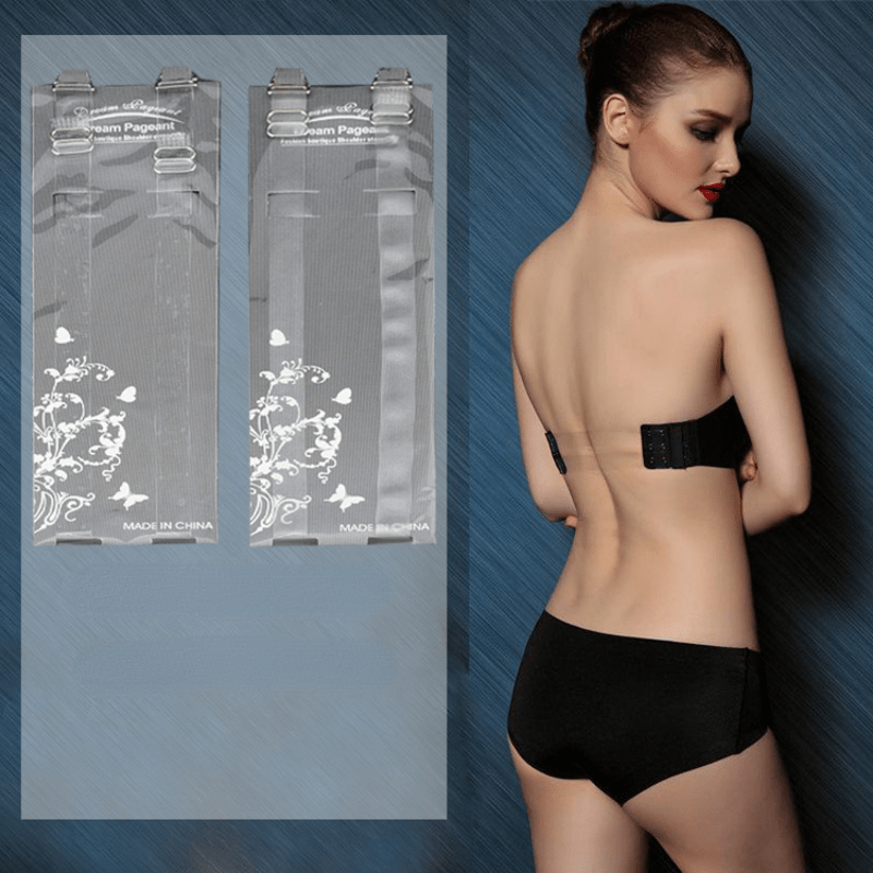 Adjustable Transparent Shoulder Straps for Women's Lingerie