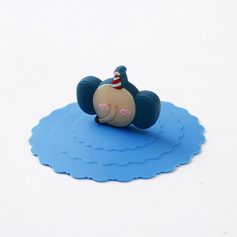 Cartoon Silicone Cup Lids - Prevent Leakage & Dust - Sealed Cup Lids
