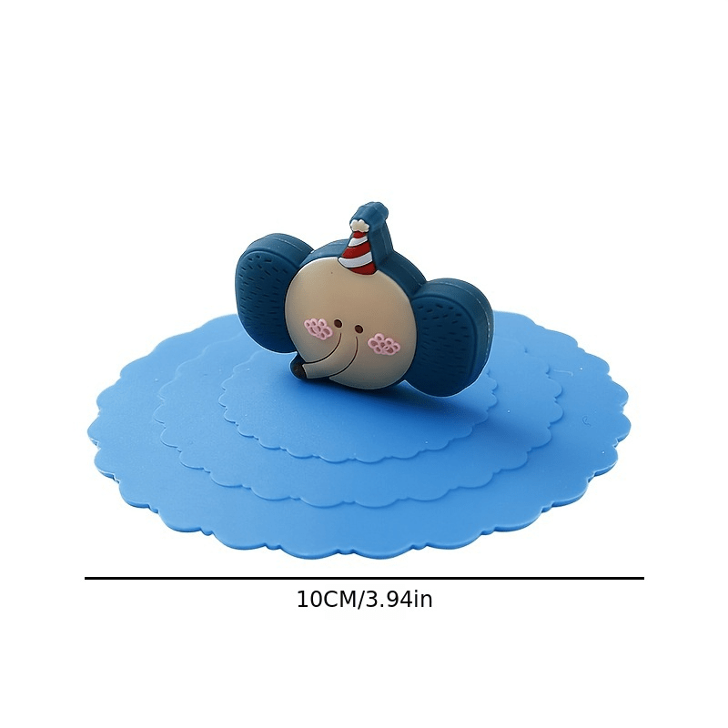 Cartoon Silicone Cup Lids - Prevent Leakage & Dust - Sealed Cup Lids
